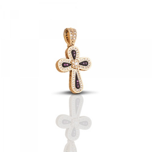 Cross with Zircon Stones C245