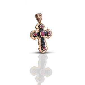 Cross with Precious Stones C250