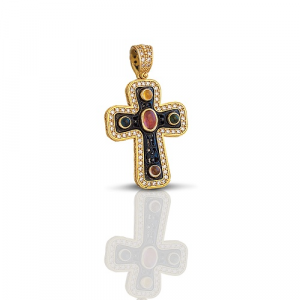 Cross with Precious Stones C251